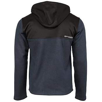Spyder Men's Racer 1/4 Zip Pullover Hoodie, Frontier Medium